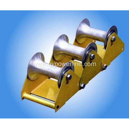 Three-wheel cable pulley wheels